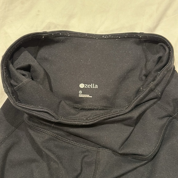 Zella studio high waisted legging - black - cropped with mesh calf - size small - Picture 4 of 4